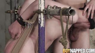 BDSM fetish teen Chase Parker tied up and fucked doggystyle