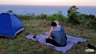 Risky Sex Real Amateur Couple Fucking in Camp - Sexdoll 520