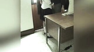 Camera Films Teacher and Student! Quickie Sex in the College Office ! Teacher Fucks STUDENT in the Office for a BETTER GRADES!
