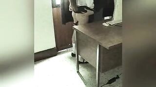 Camera Films Teacher and Student! Quickie Sex in the College Office ! Teacher Fucks STUDENT in the Office for a BETTER GRADES!