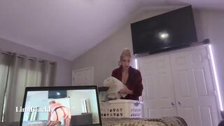 LinaBlackly - Pornstar Mommy Doesn’t Care You’ve Caught Her