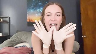 Maggierosexo - Daddys Girl Glove Sucking Daddy