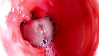 CAMERA INSIDE PUSSY: POWERFULL CUM IN PUSSY! BEST Internal ASMR in 4K MORE SPERM