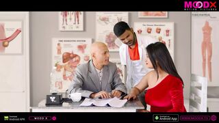 Indian Girl Having Sex with Doctor and Compounder Threesome Web series
