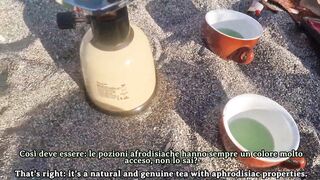 Spin the Bottle on the Beach – Unforgettable Holiday Sex with Two Stunning Girls - english subtitles