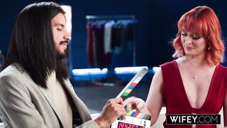 WIFEY Married MILF Queen Mirage Takes A Huge BBC While Hubby Cheers On