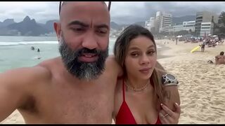She got horny on the beach and I broke her ass