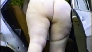 Bank manager Mrs Elizabeth Hogben's 1st nude drive.