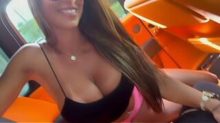 Fucking and Folding Sexy Pornstar Miss Lexa in my Rolls Royce