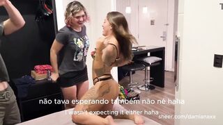 Couple swapping with college friends