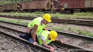 The workers went hard at lunchtime, fucked their passive colleague and gave him lots of milk for dessert (Teaser) Part 2