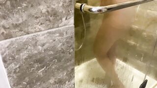 I spied on my stepmom in the shower and unexpectedly got sex