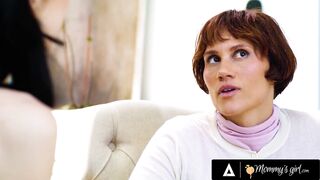 MOMMY'S GIRL - MILF Lexi Luna Raw STRAP-ON Fucks Stepdaughter Bella Nova When Social Worker Knocks